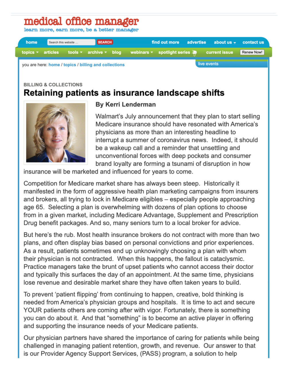 Kerri Lenderman MedicareCompareUSA CEO